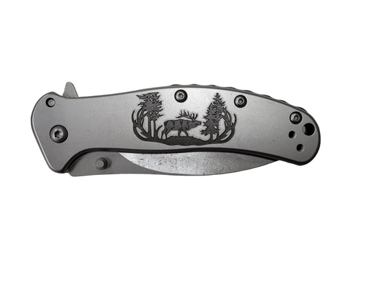 Pocket Knife: Elk Woodland